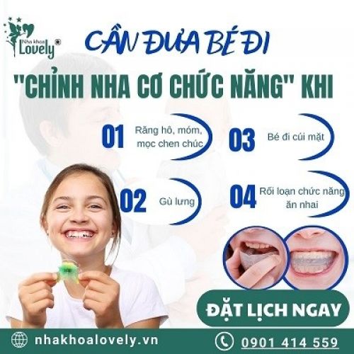 Bé cần chỉnh nha cơ chức năng khi nào